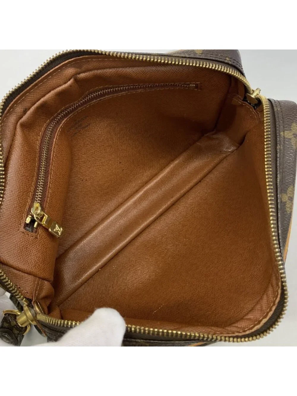 Louis Vuitton Clutch Monogram Marly Dragonne GM Brown